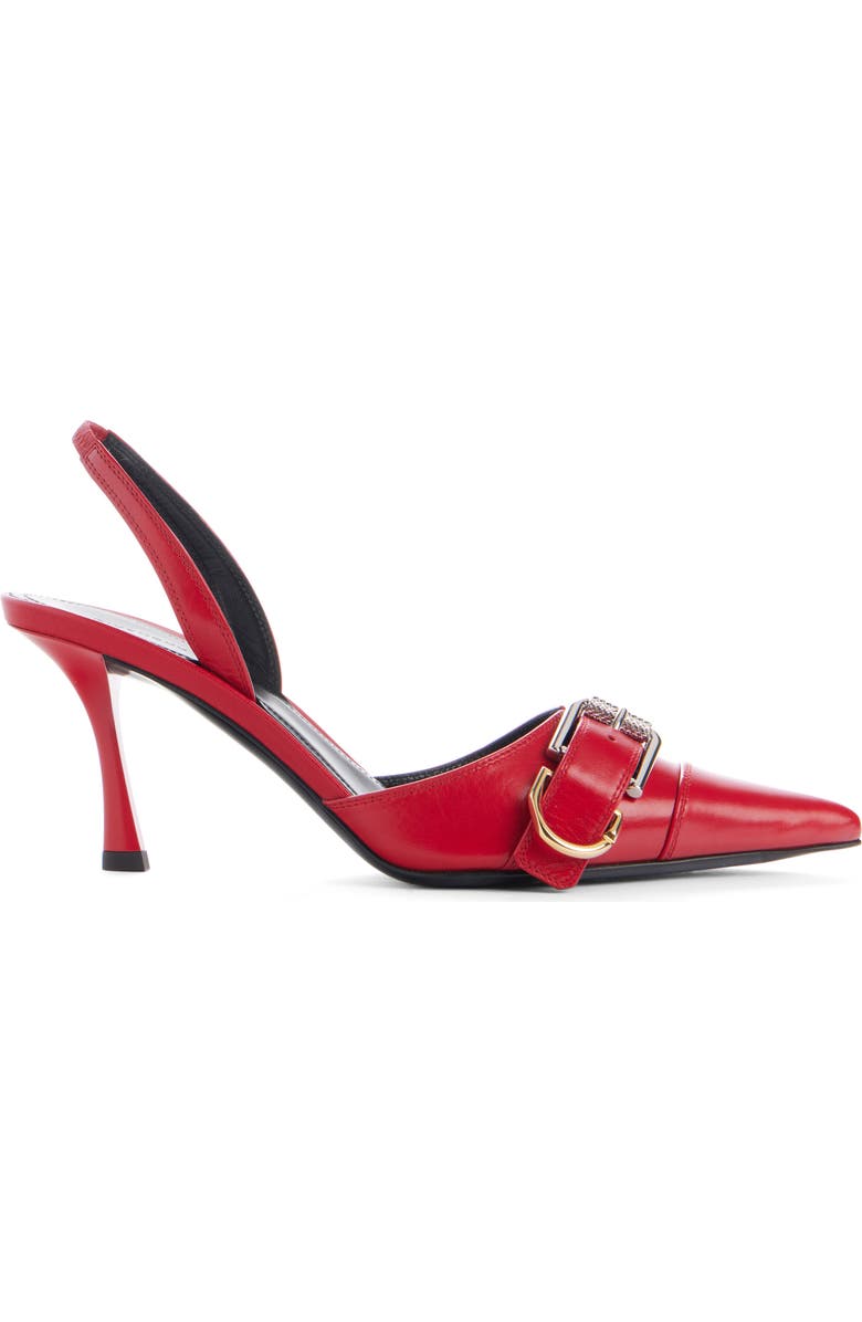 Givenchy Voyou Pointed Toe Slingback Pump, Alternate, color, Red