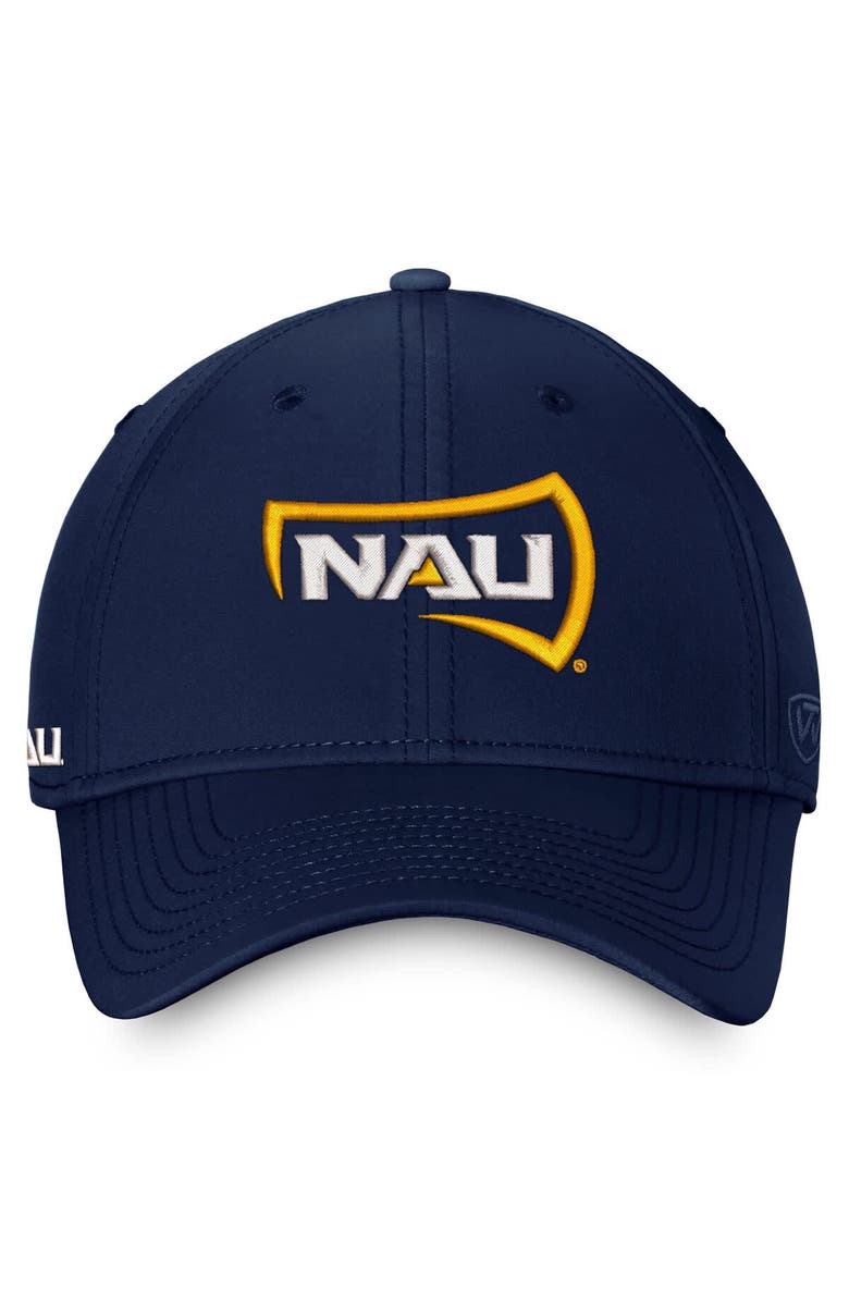TOP OF THE WORLD Men's Top of the World True Navy Northern Arizona Lumberjacks Reflex Flex Hat, Alternate, color, True Navy