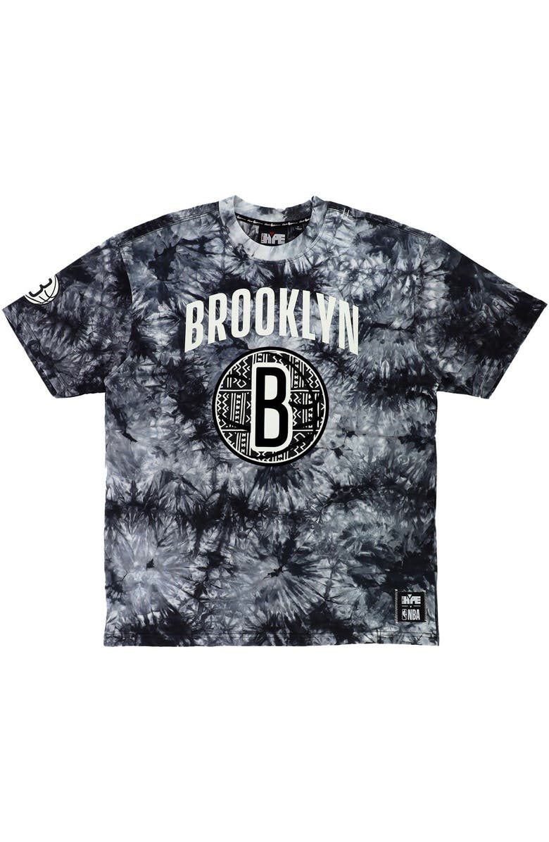 Two Hype Unisex NBA x Two Hype Black Brooklyn Nets Culture & Hoops Tie-Dye T-Shirt, Alternate, color, Black