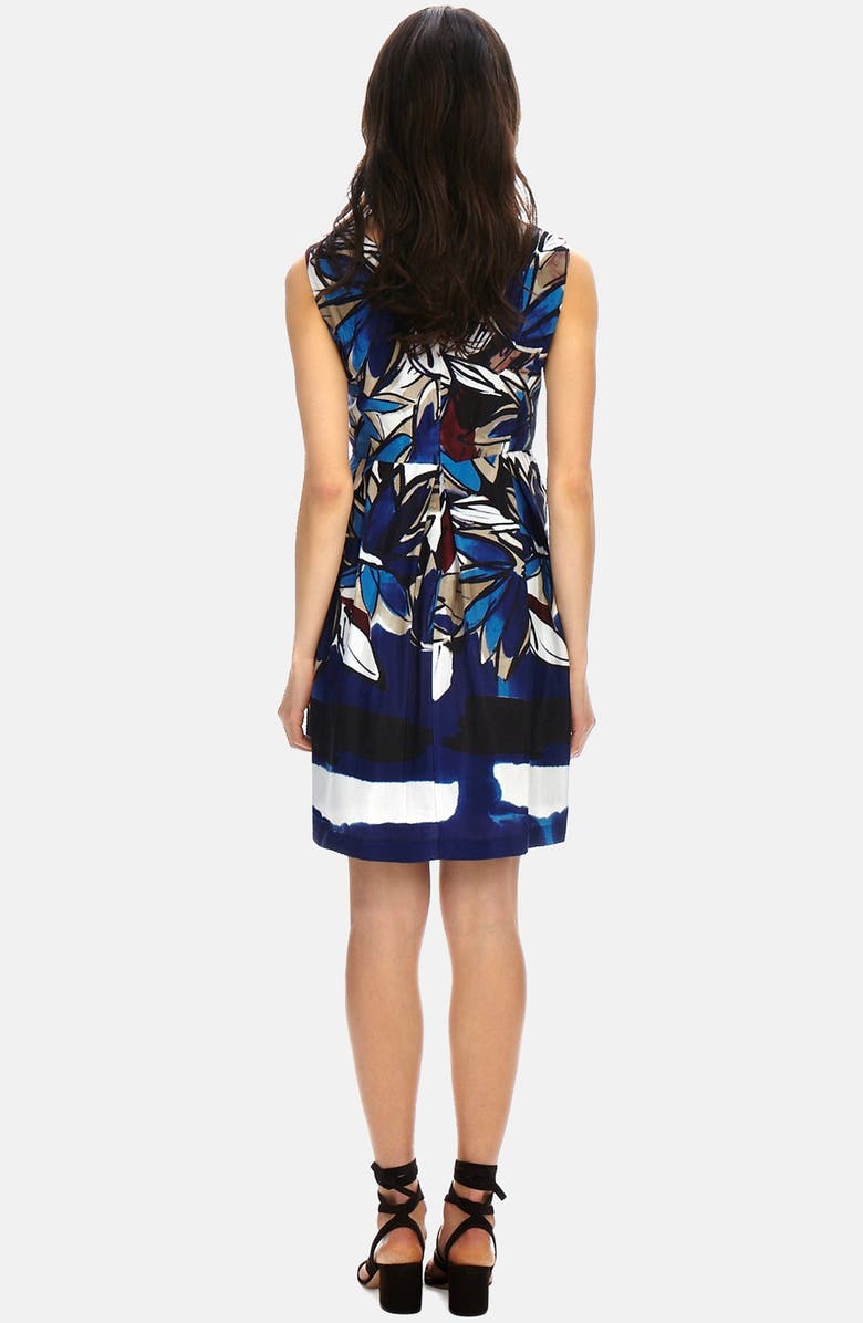 Donna Morgan Print Woven Fit & Flare Dress, Alternate, color, 