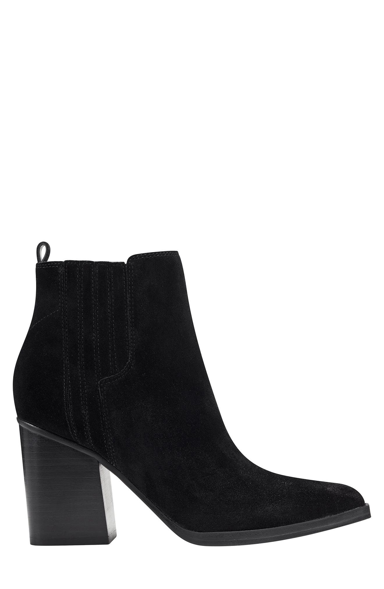 Marc Fisher Matter Pointed Toe Chelsea Western Bootie, Alternate, color, 