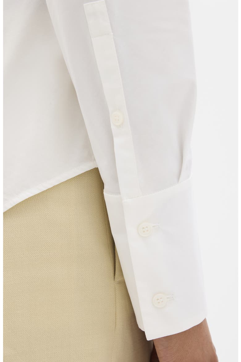 Poplin Bias Shirt, Alternate, color, White