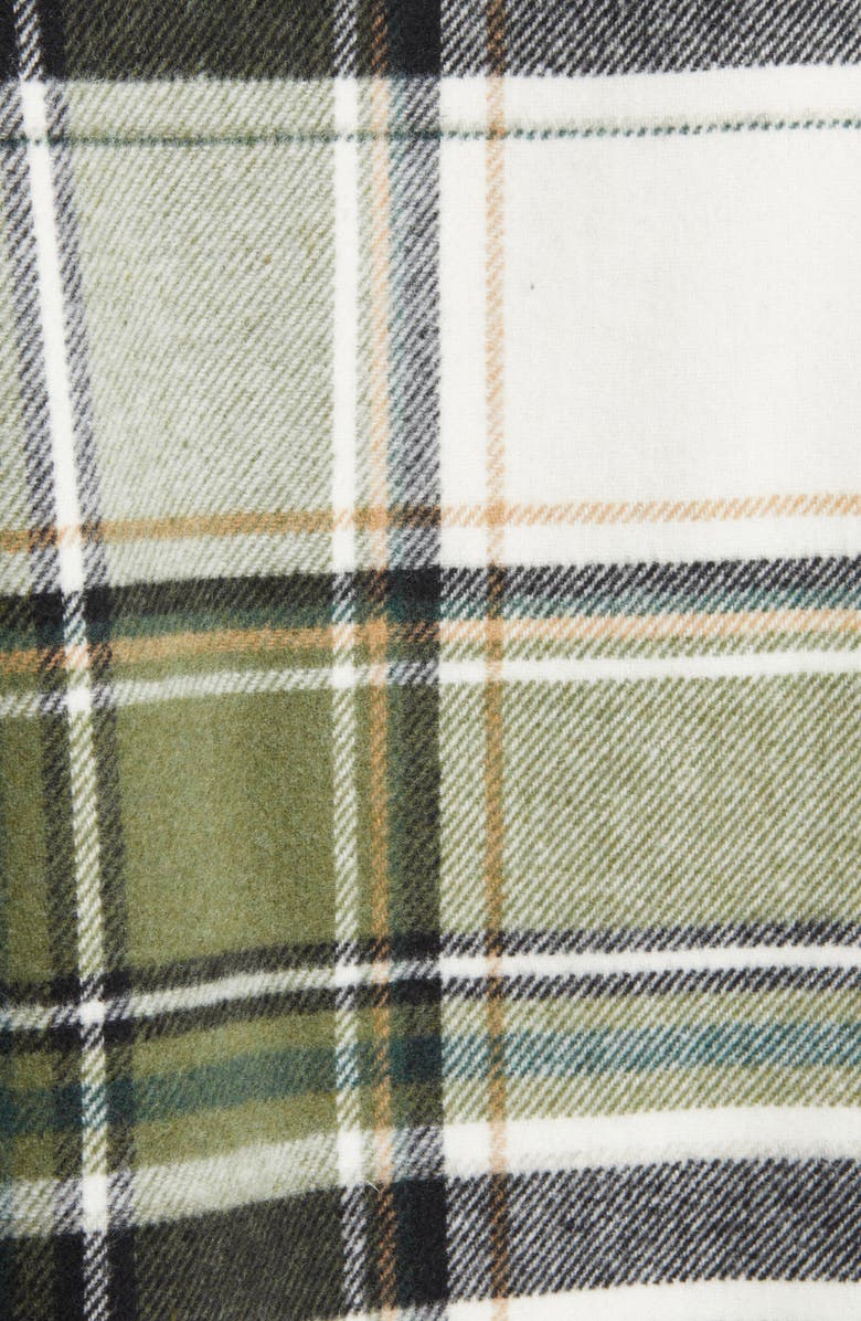 Noisy may Flanny Sleeveless Crop Flannel Shirt, Alternate, color, 