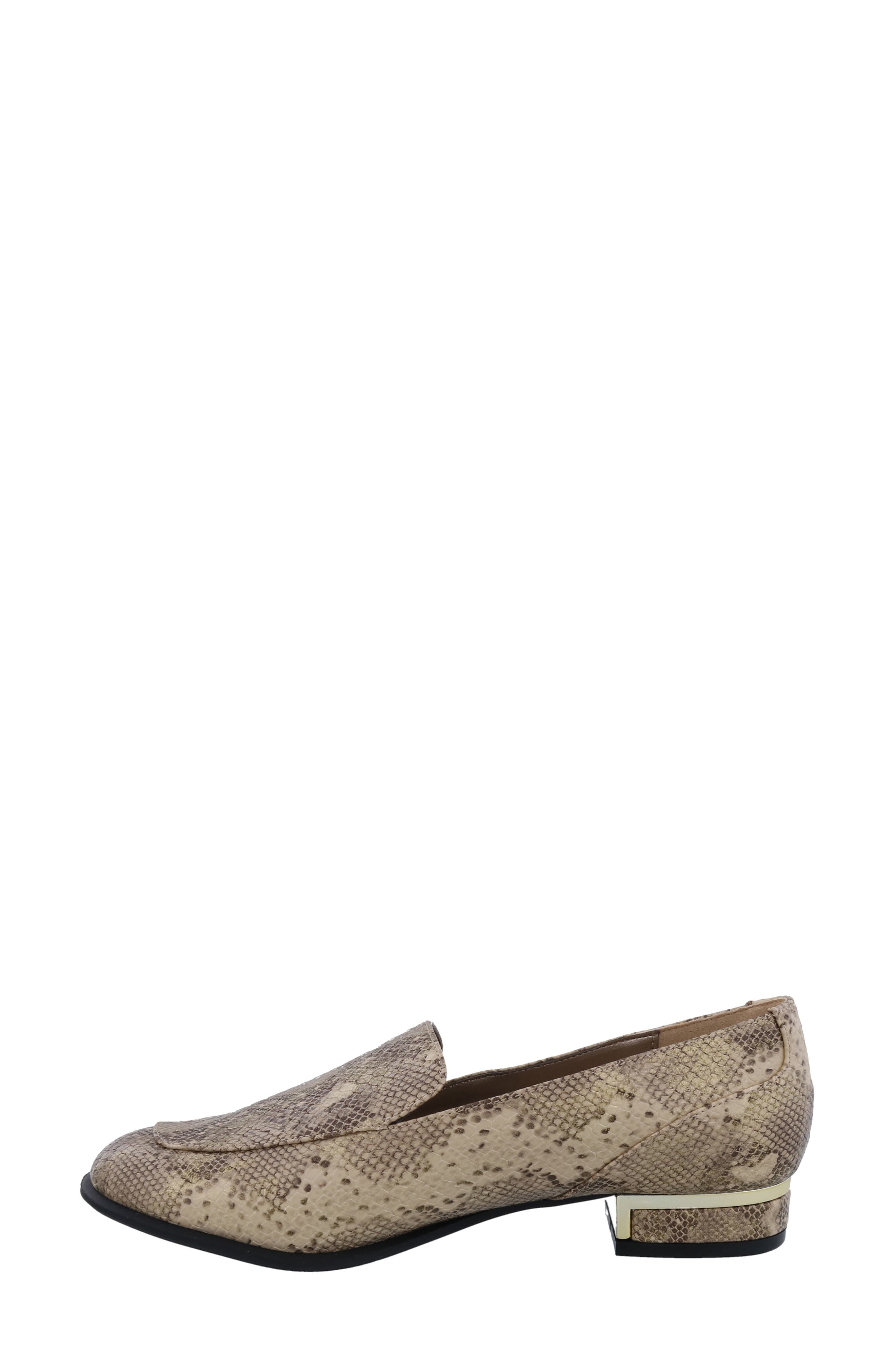 Haze Snakeskin Embossed Loafer, Alternate, color, BRONZE