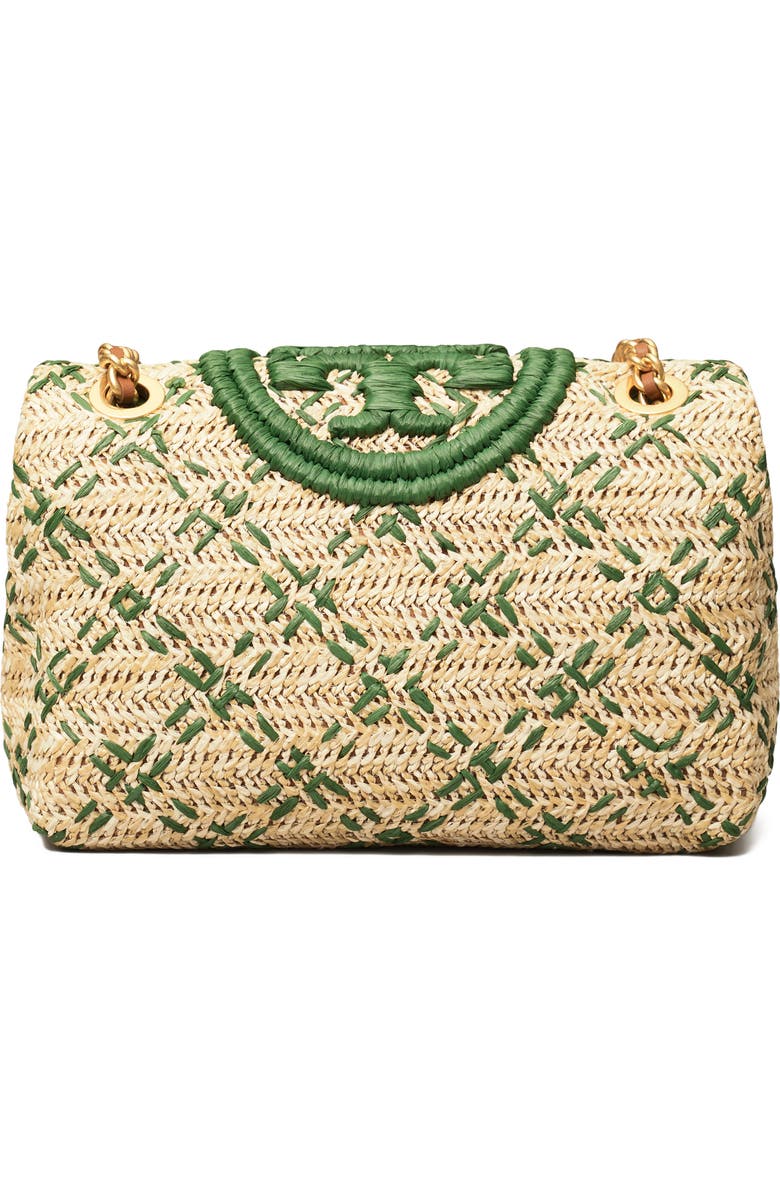 Tory Burch Small Fleming Straw Crossbody Bag, Alternate, color,