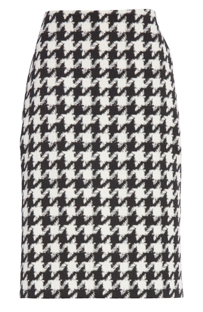 HUGO Riami Houndstooth Pencil Skirt, Alternate, color,