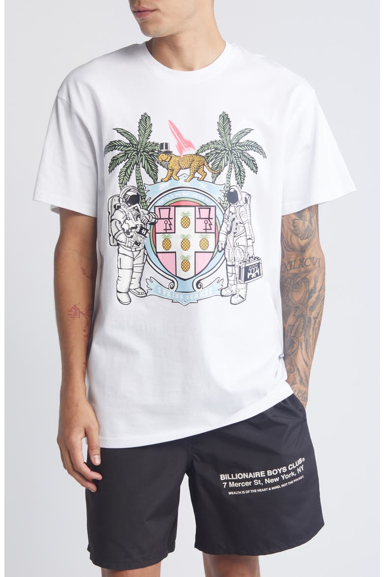 Crest Cotton Graphic T-Shirt, Main, color, BLEACH WHITE