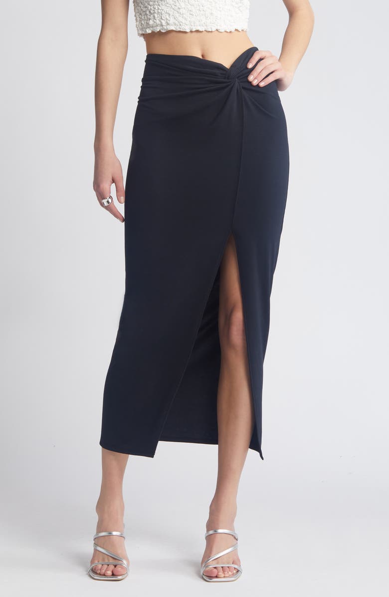 Open Edit Twist Front Maxi Skirt, Main, color,
