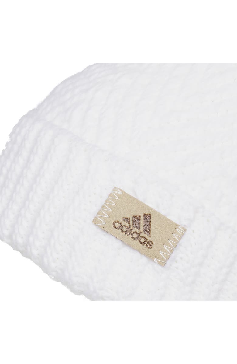 adidas Twilight Pompom Beanie, Alternate, color, White