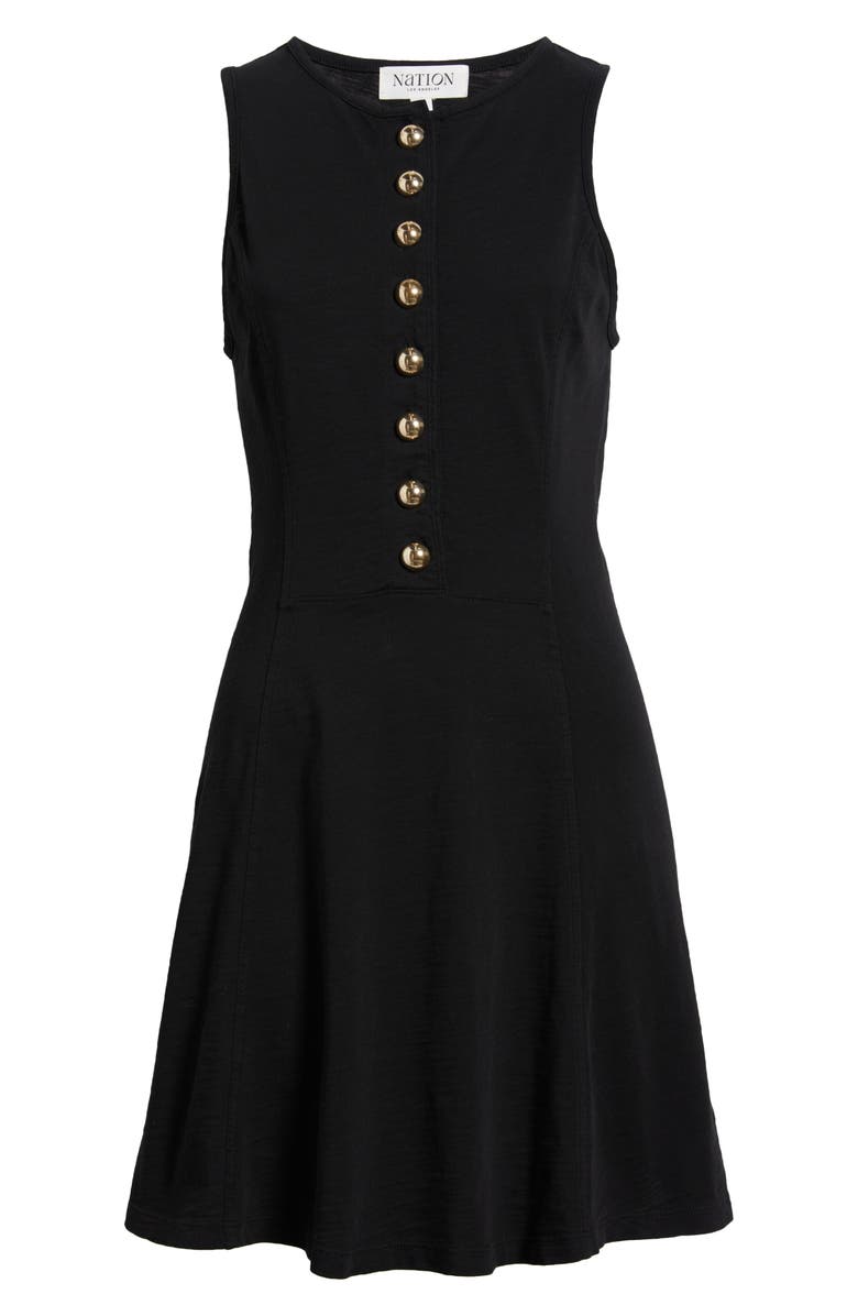 Nation LTD Jayna Fit & Flare Minidress, Alternate, color, Jet Black