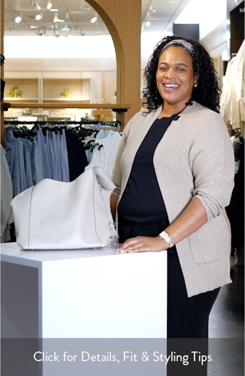 Belize Leather Shopper Bag, sales video thumbnail