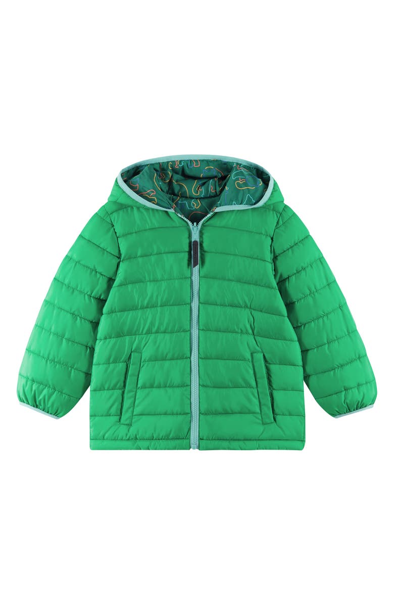 Andy & Evan Kids' Reversible Puffer Jacket, Alternate, color, Green Bear