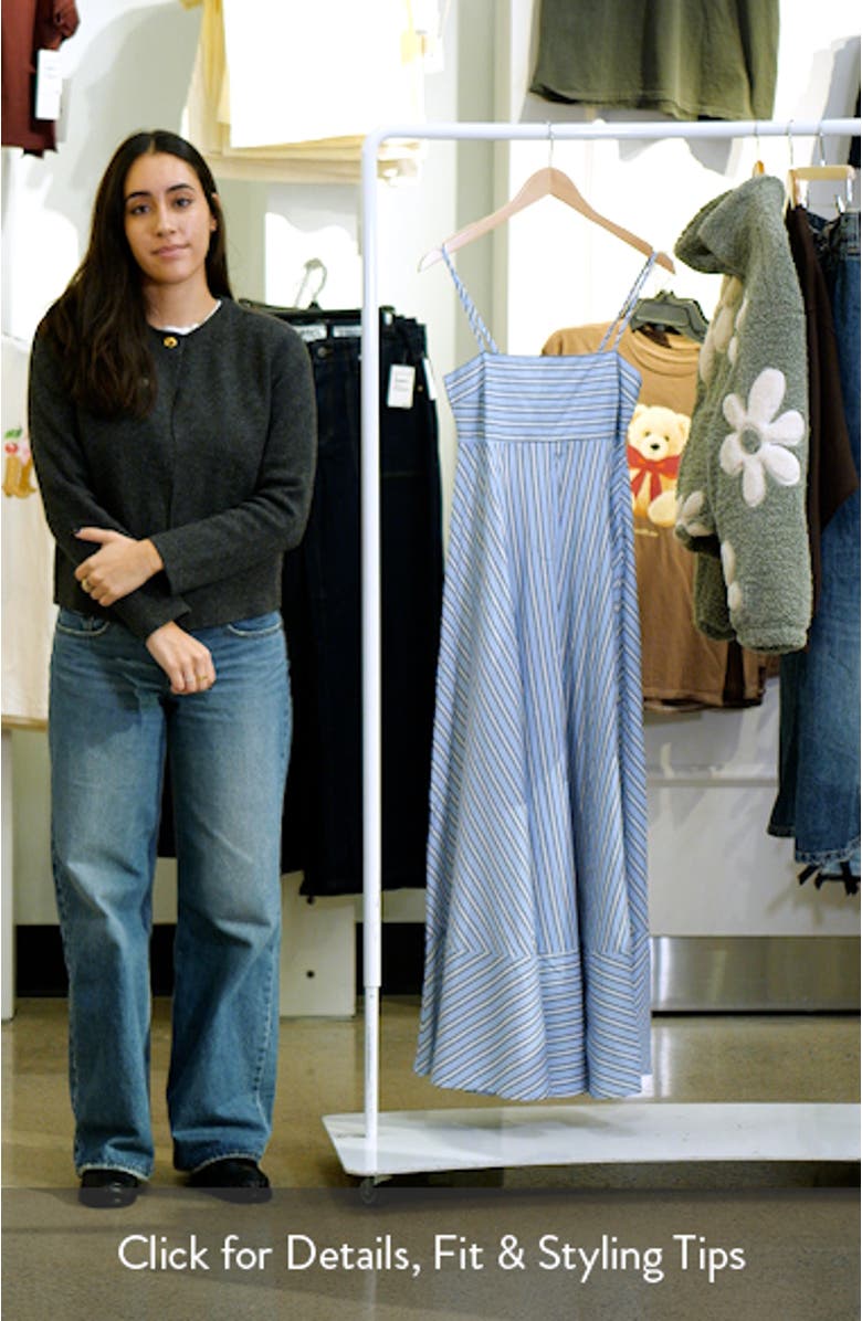 Iggy Stripe Cotton Maxi Dress, sales video thumbnail