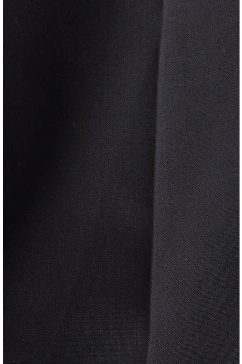 Slim Fit Virgin Wool Blend Trousers, Alternate, color, BLACK