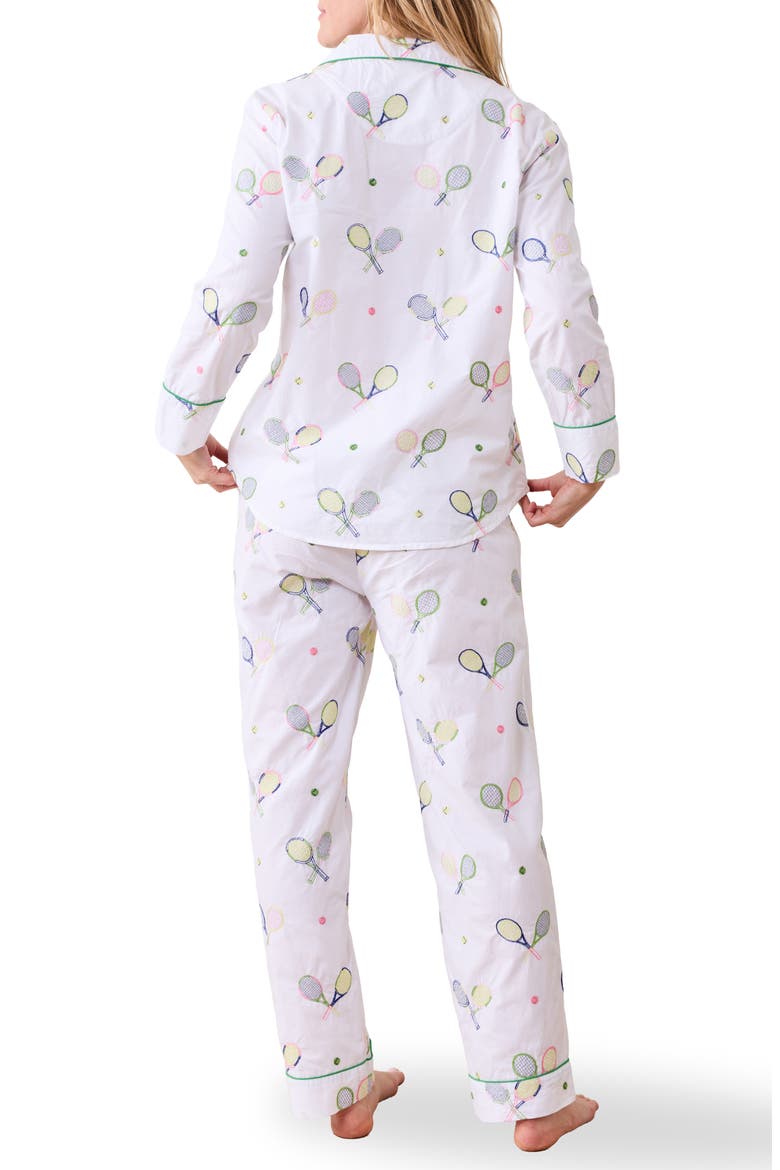 Long Sleeve Organic Cotton Pajamas Set, Alternate, color, CLOUD