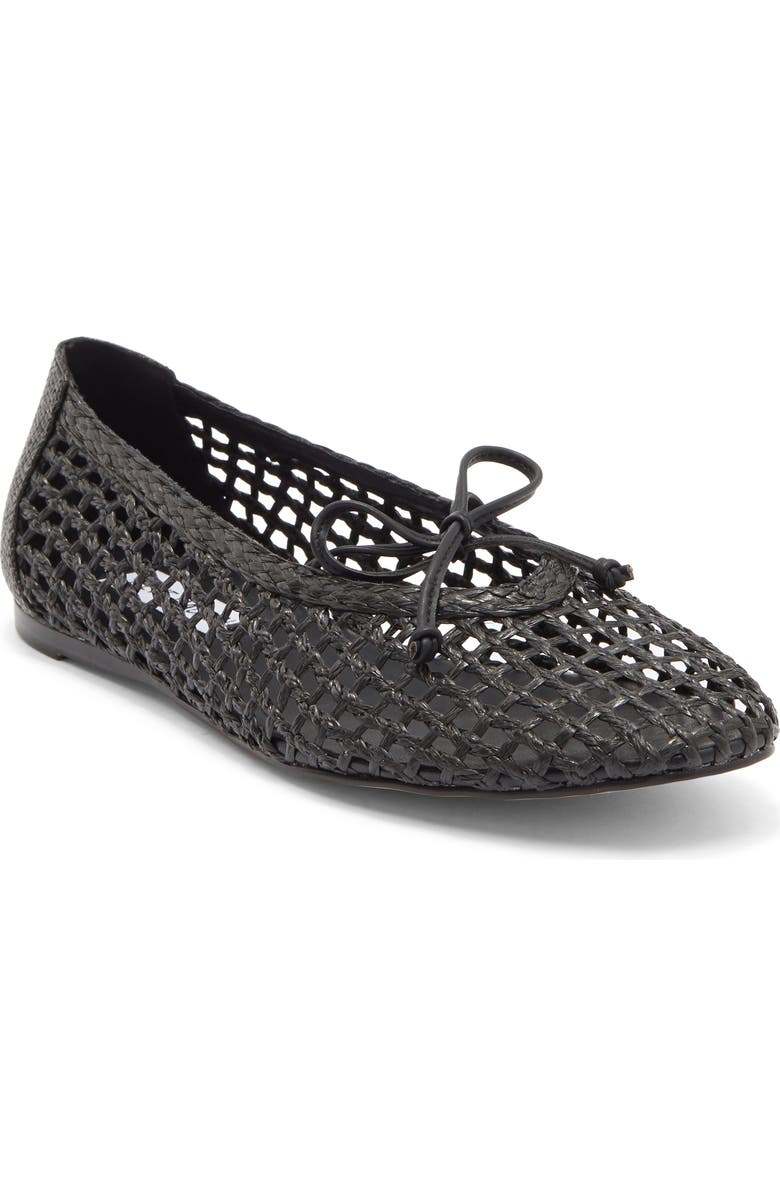 Steve Madden Leelo Woven Flat, Main, color, Black