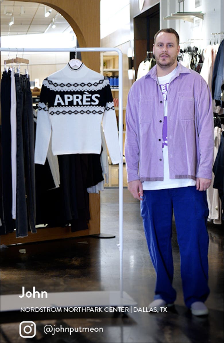 Aurora II Fair Isle Mock Neck Sweater, sales video thumbnail