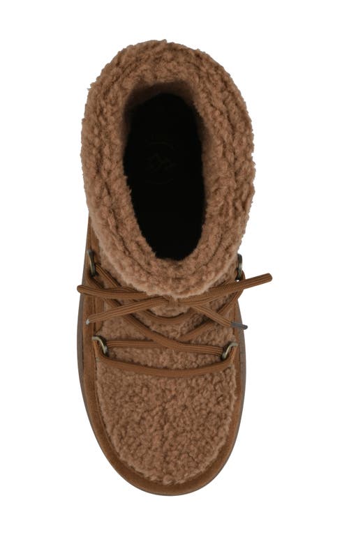 White Mountain Footwear Isador Faux Shearling Bootie In Brown