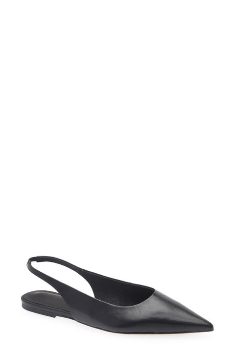 Javier Pointed Toe Slingback Flat (Women)