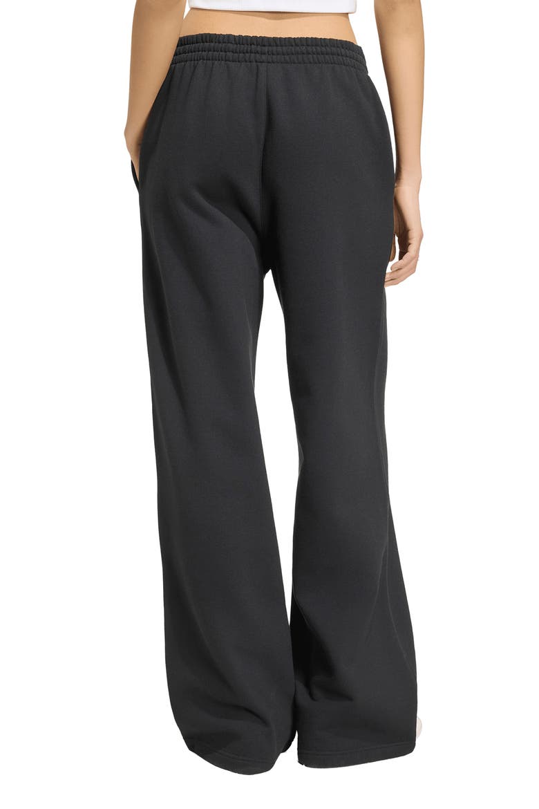 Essentials Fleece Wide Leg Pants, Alternate, color, BLACK