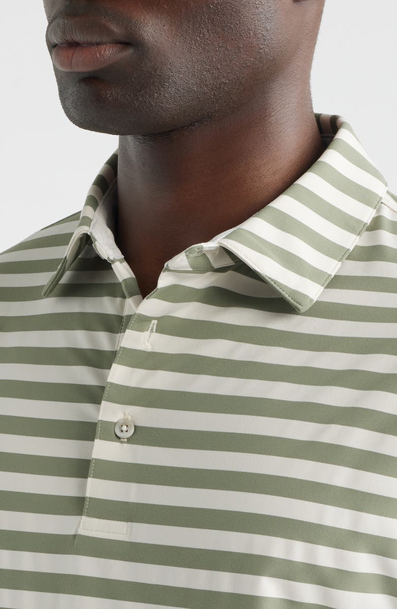 Scott Barber Prep Stripe Polo, Alternate, color, Agave