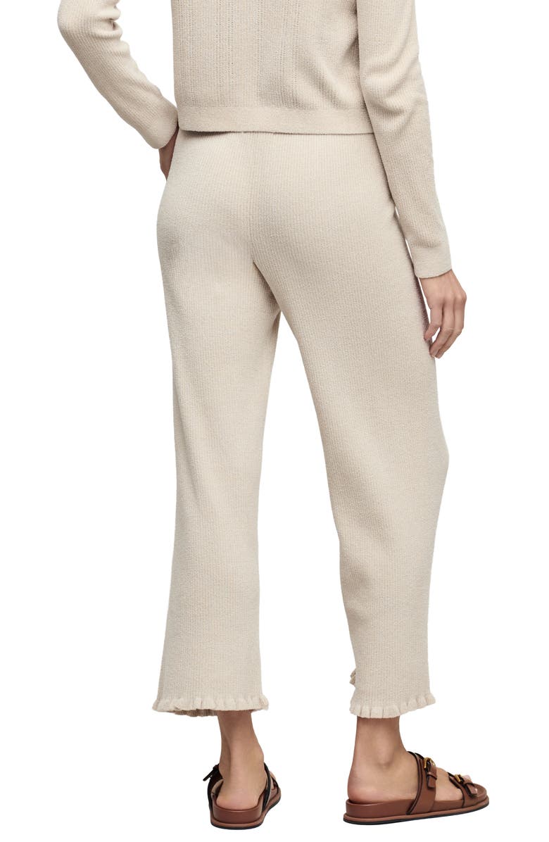 Barefoot Dreams<sup>®</sup> CozyChic<sup>®</sup> Ultra Lite<sup>®</sup> Ruffle Hem Rib Ankle Pants, Alternate, color, Stone