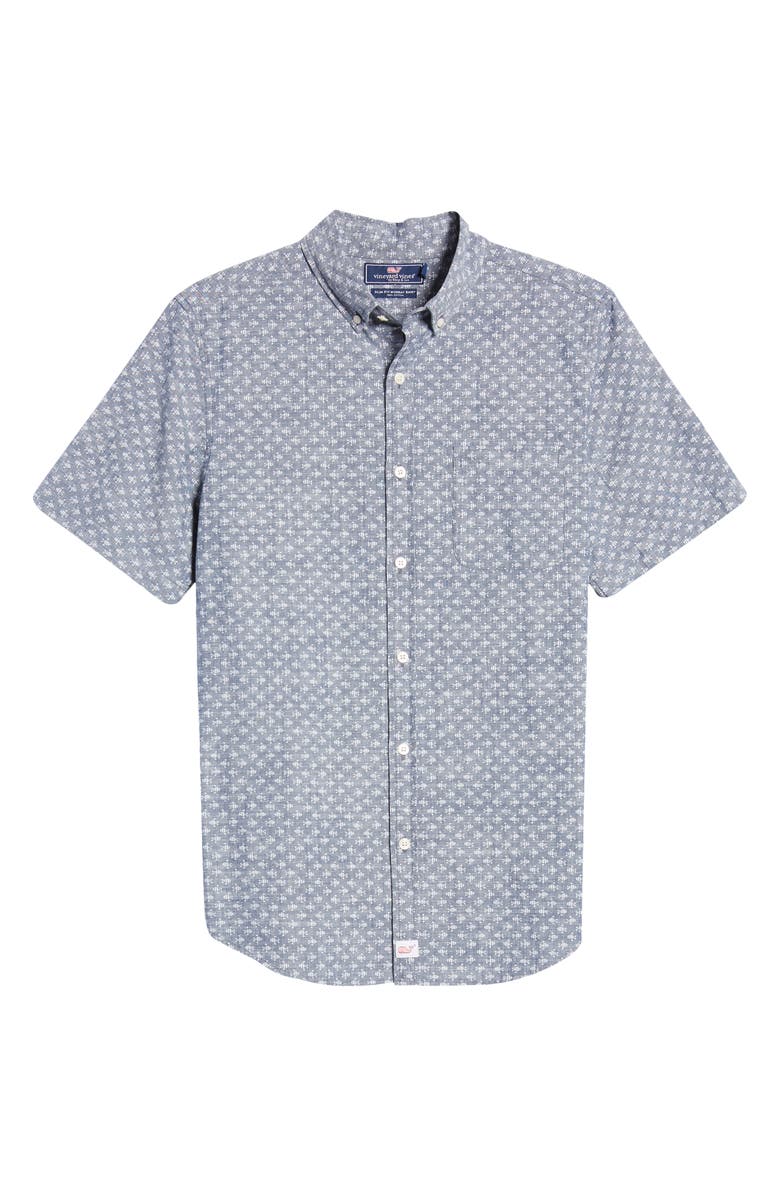 vineyard vines Finn Murray Slim Fit Plaid Stretch Button-Down Shirt, Alternate, color, 