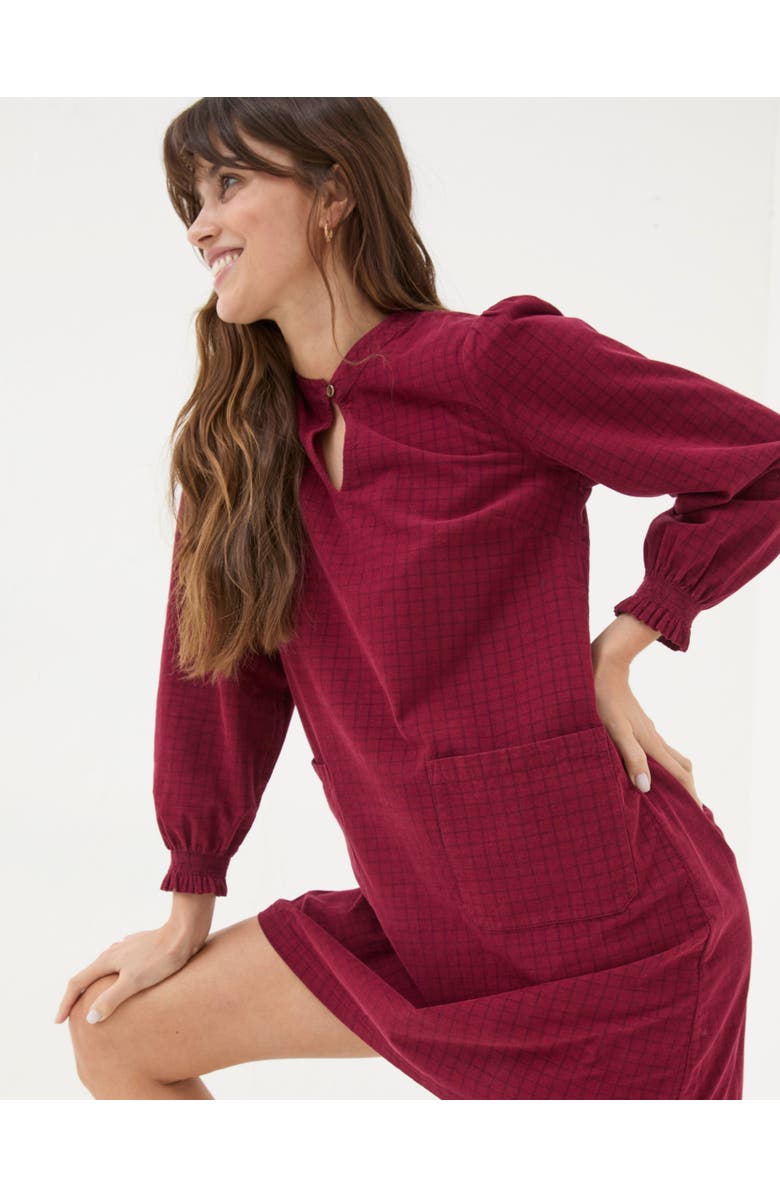 FatFace Women's Fran Cord Check Dress, Main, color, 