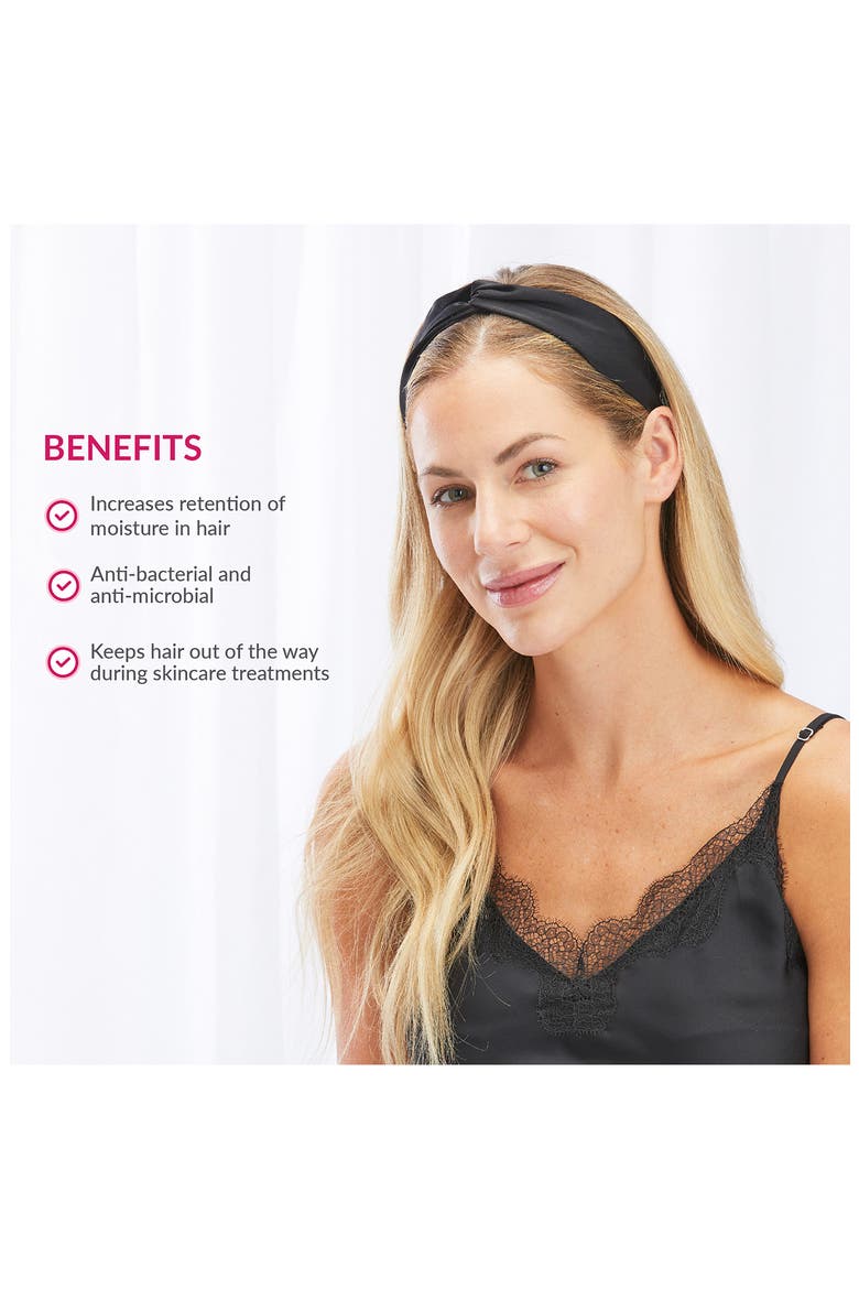 silversilk™ Headband, Alternate, color, ROSE