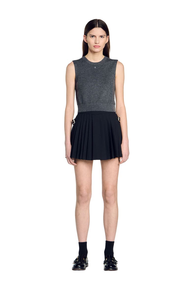 Sleeveless sweater, Main, color, Dark grey