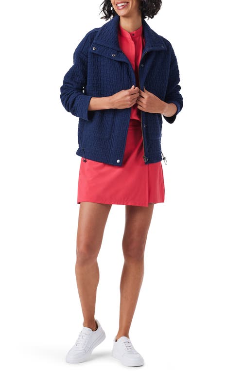 Nz Active By Nic+zoe Throw On Quilted Jacket In Blue