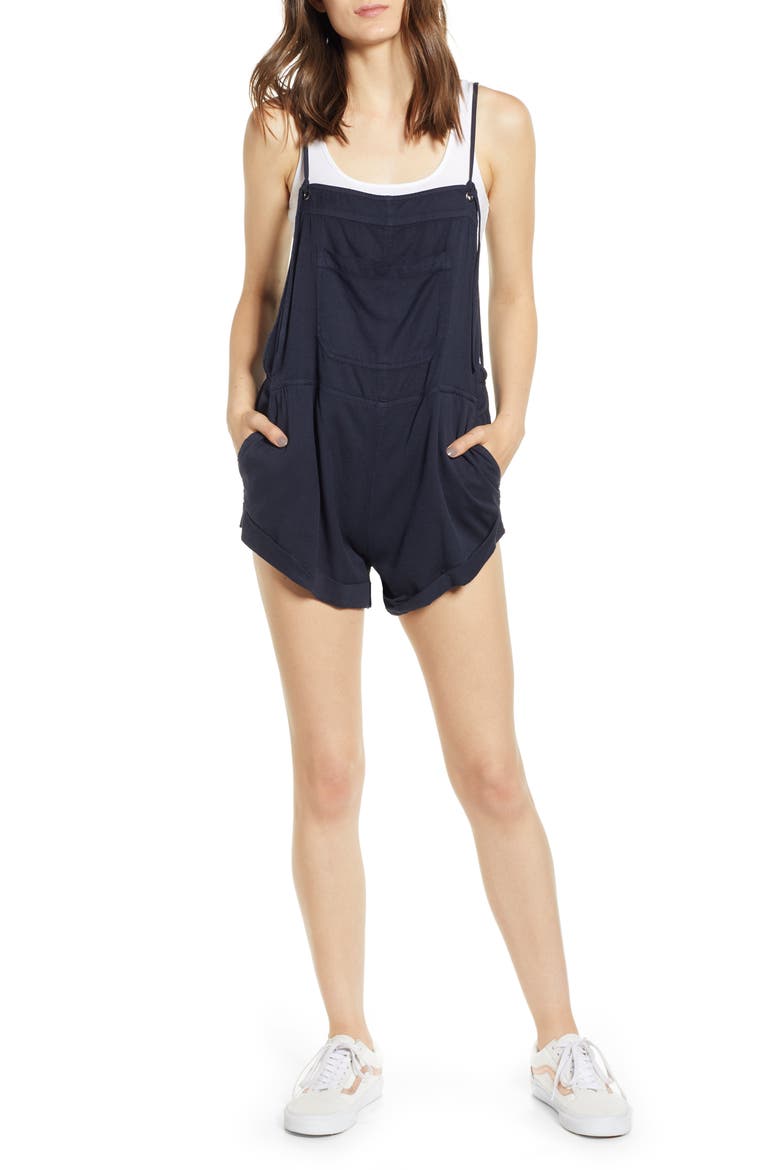 Wild Pursuit Short Overalls, Main, color, INK