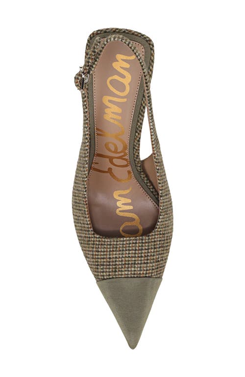Sam Edelman Odette Slingback Pointed Toe Pump In Gray
