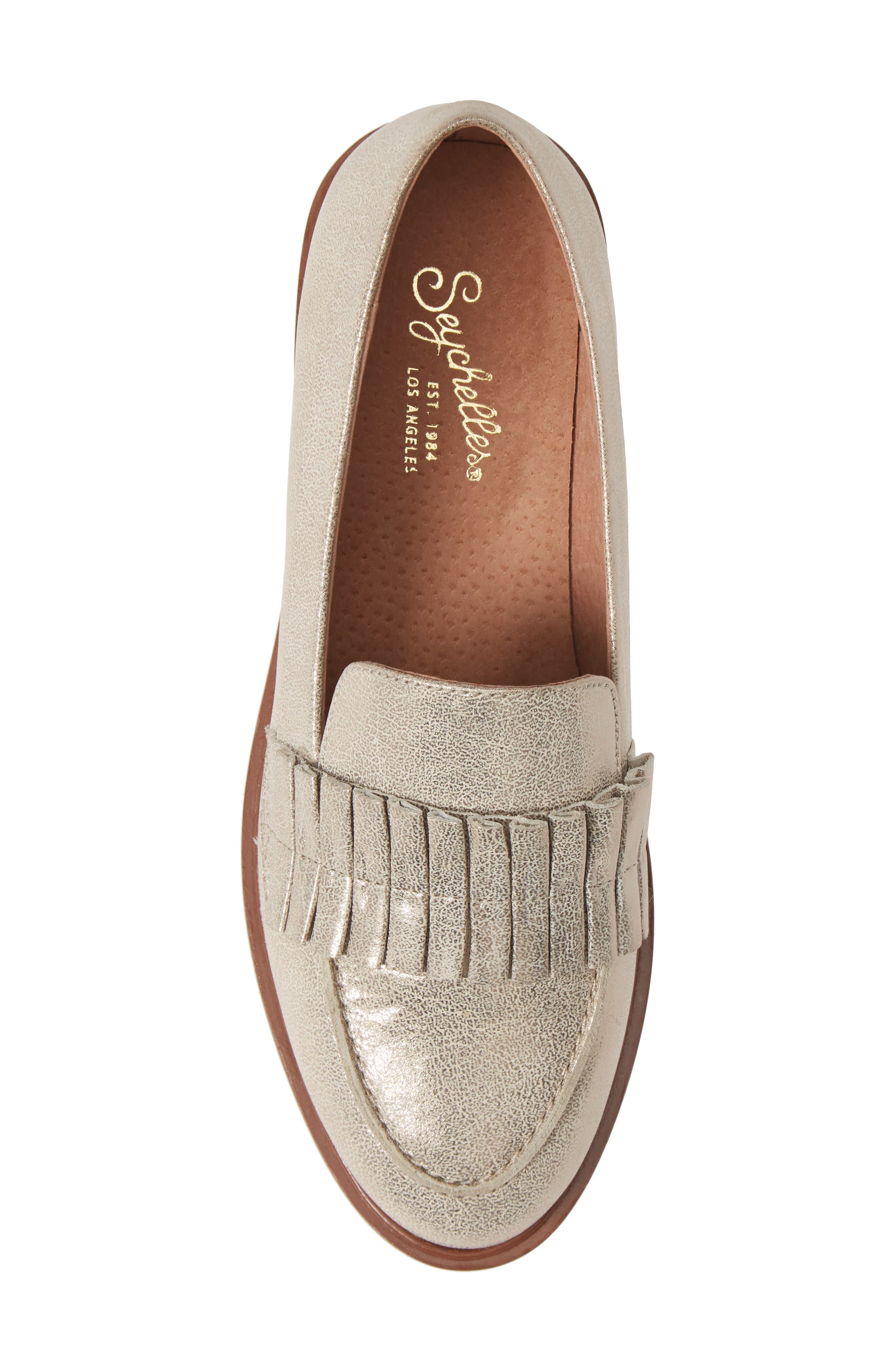 Powerful Loafer, Alternate, color, METALLIC SILVER LEATHER