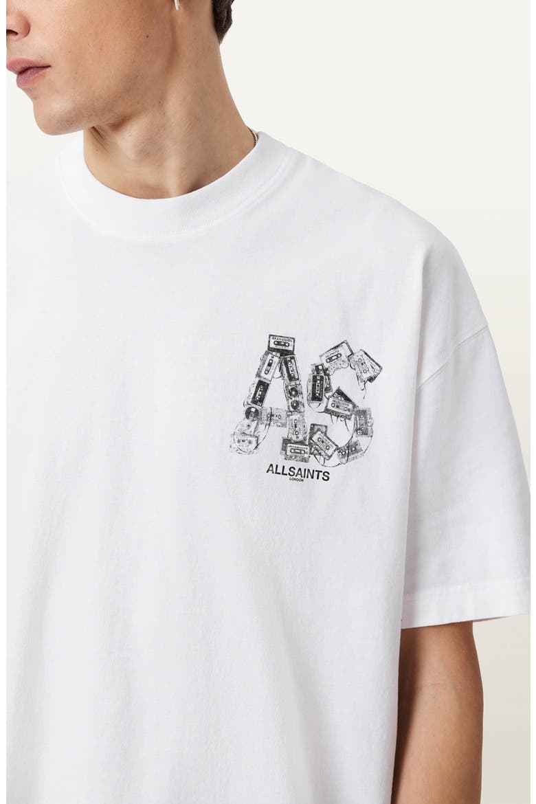 Mixtape Cotton Graphic T-Shirt, Alternate, color, OPTIC WHITE