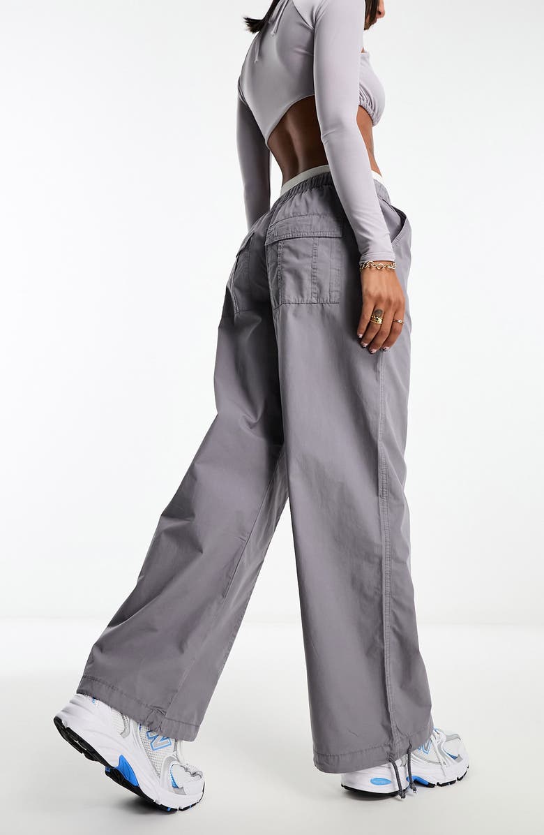 ASOS DESIGN Parachute Cargo Pants, Alternate, color,