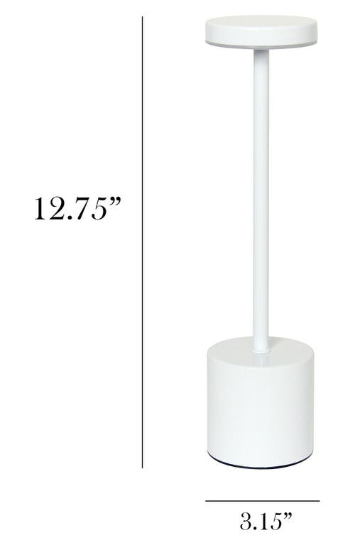 Lalia Home Touch Activated Wireless Lamp In White