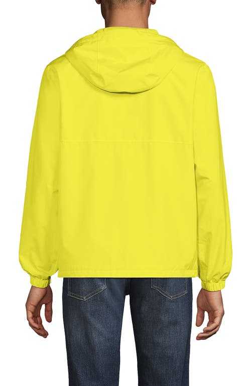Lands' End Squall Waterproof Packable Rain Jacket In Limelight