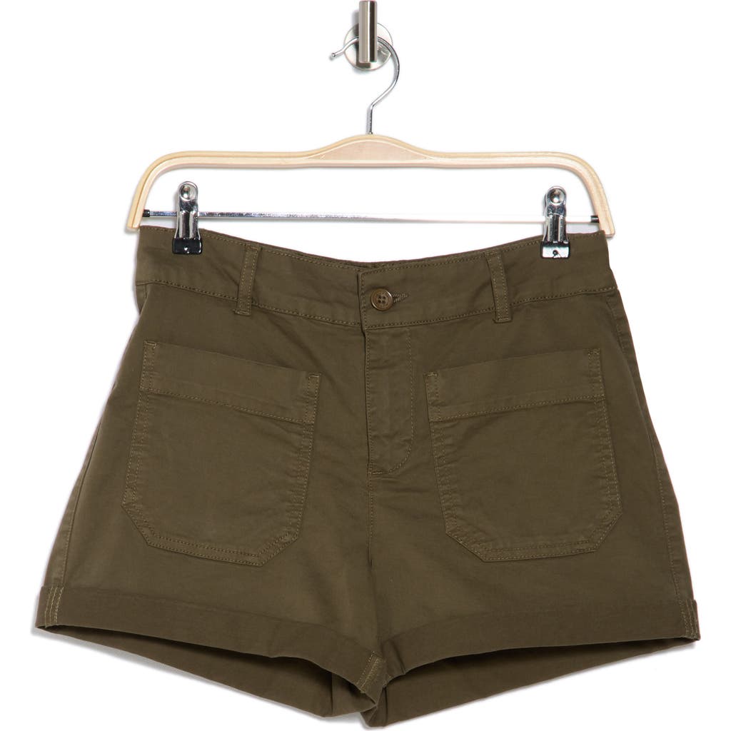 Shop Sanctuary Marine Rolled Shorts In Burnt Olive