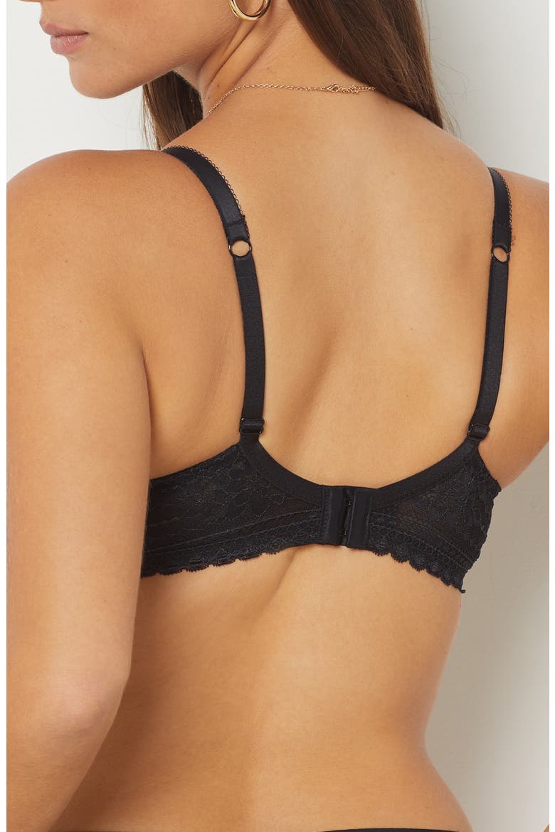 Panama Underwire Contour Bra, Alternate, color, BLACK