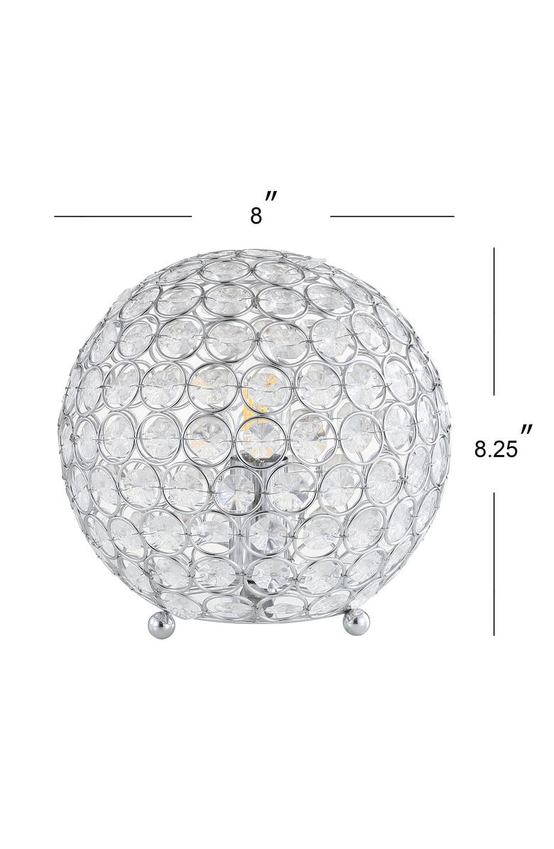 JONATHAN Y Gemma Acrylic/Metal LED Table Lamp, Alternate, color, Clear/Chrome