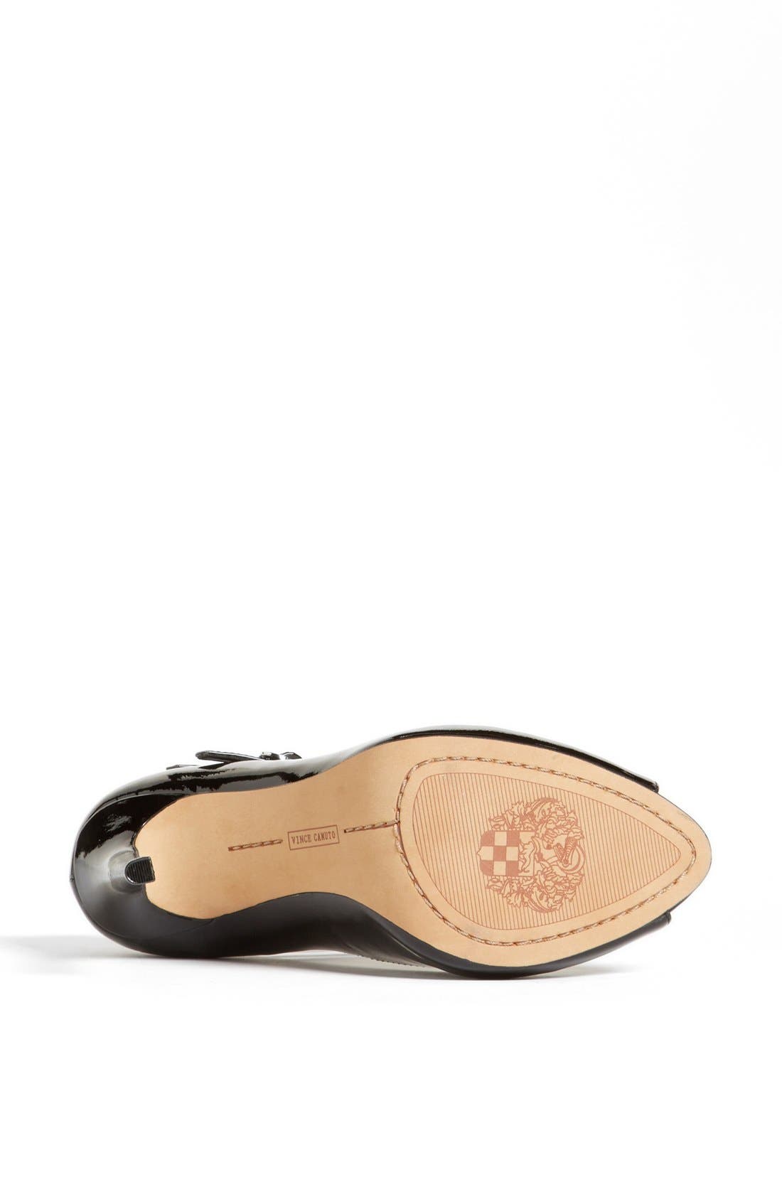 'Carlii' Patent Leather Peep Toe Pump, Alternate, color, BLACK