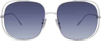 Loewe Signature 57mm Gradient Rectangular Sunglasses | Nordstrom display picture 3