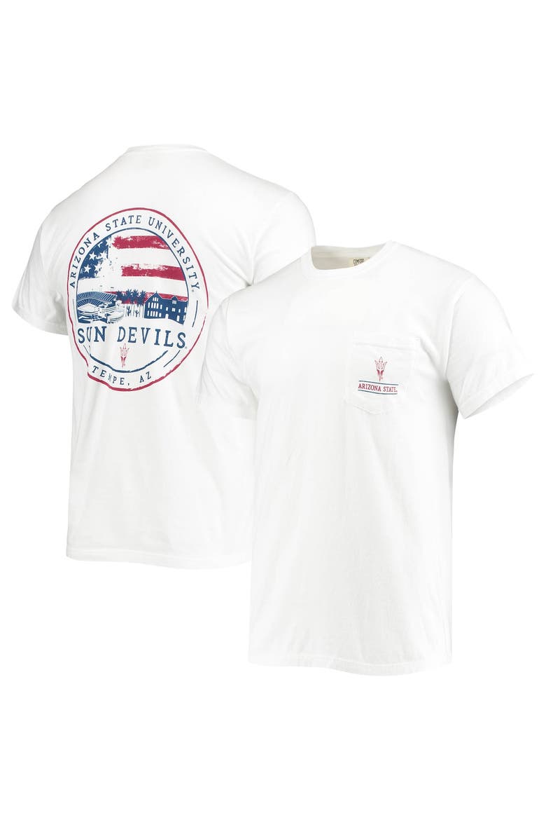 Men's White Arizona State Sun Devils Campus Americana T-Shirt, Main, color, White