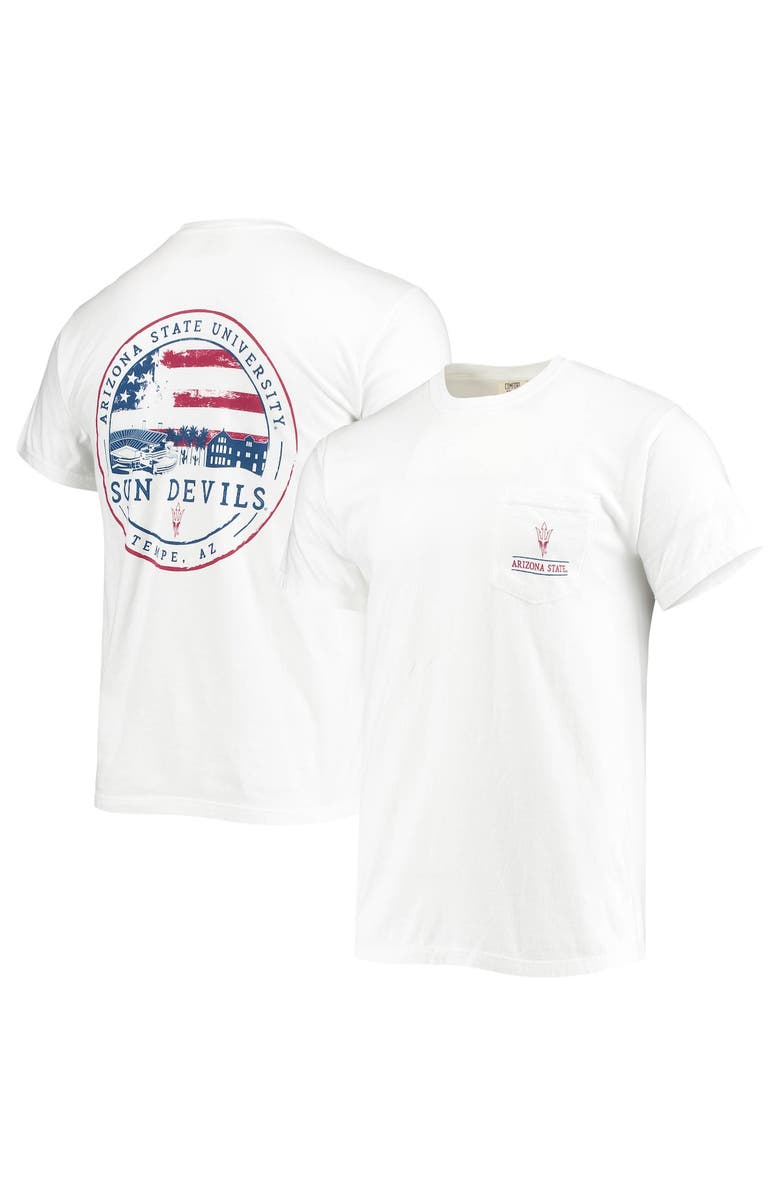 IMAGE ONE Men's White Arizona State Sun Devils Campus Americana T-Shirt, Main, color, White