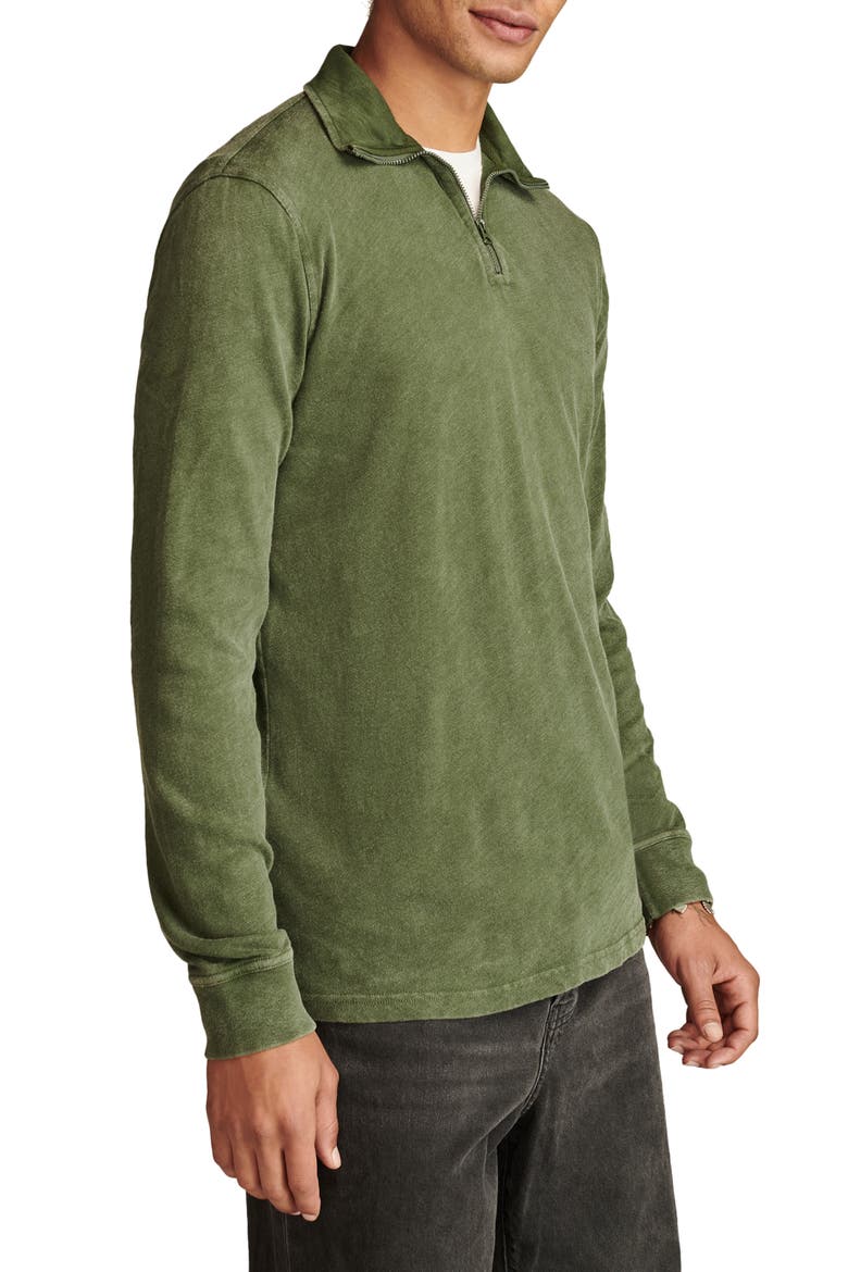 Weekend Slub Knit Half Zip Pullover, Alternate, color, DUFFEL BAG