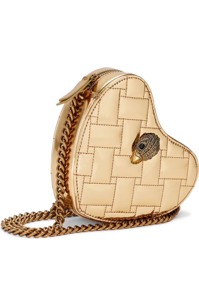 Kurt Geiger London Kensington Heart Quilted Leather Crossbody Bag, Alternate, color,