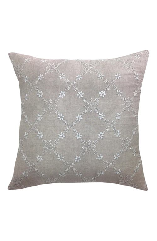 Alamwar Grace Lucknow Pillow Cover Natural Linen in Beige/shell  product