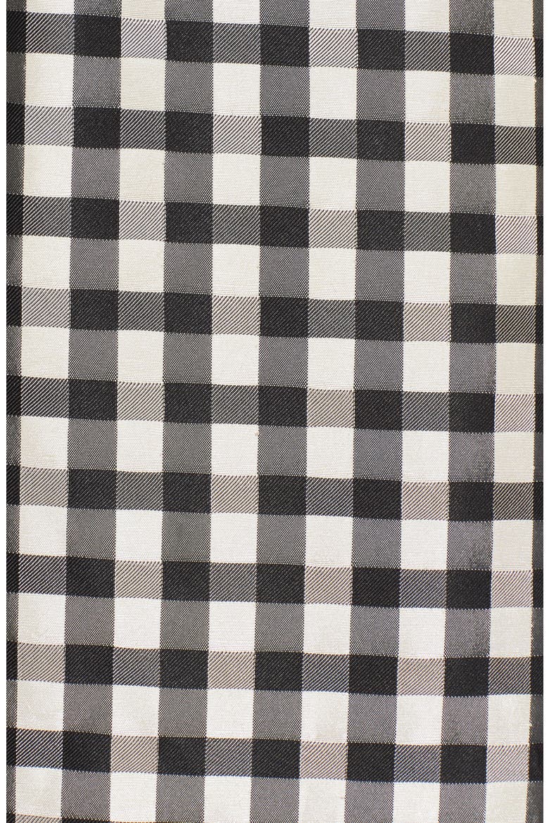 Bow Front Strapless Midi Dress, Alternate, color, BLACK GINGHAM