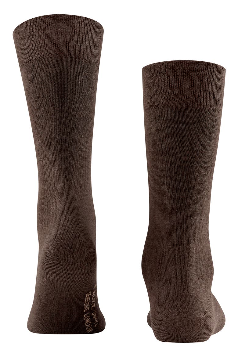 Sensitive London Cotton Blend Socks, Alternate, color, BROWN